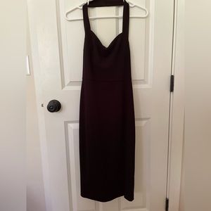 Express Halter Bodycon Knee-Length Dress